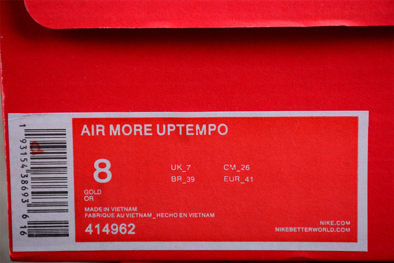 NikeMens Air UpTempo Slide - Red/Black