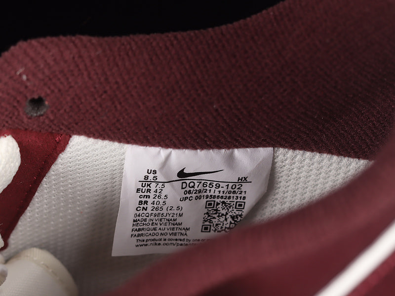 NikeUnisex Air Force 1 AF1 Low - College Pack Night Maroon