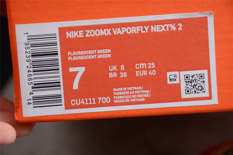 NikeUnisex ZoomX Vaporfly NEXT% 2 - Barely Volt