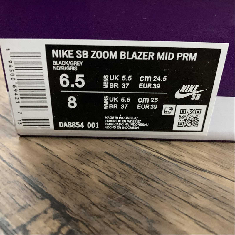 NikeSB Zoom Blazer Mid Premium - Mosaic Black