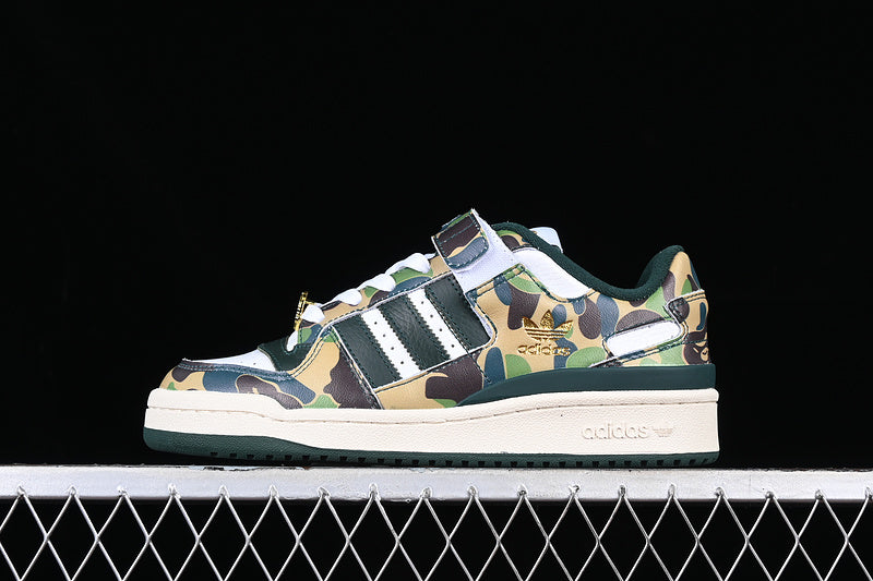 AdidasUnisex BAPE x Forum Low 84 -30th Anniversary - Green Camo