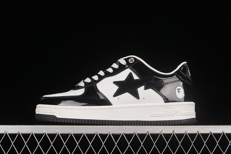 A Bathing Ape Bapesta Low - Black/White