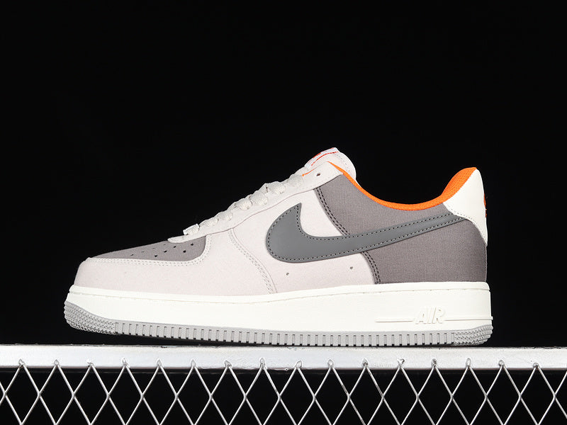 NikeUnisex Air Force 1 AF1 - Grey/Orange