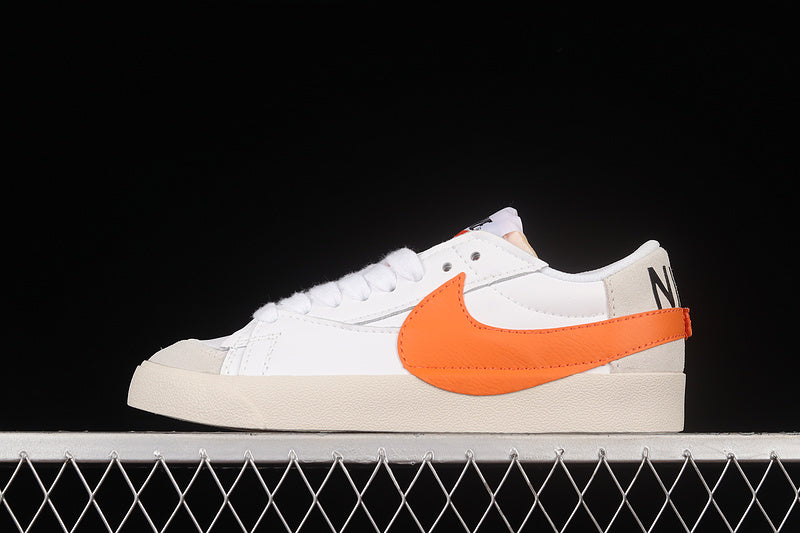 NikeMens Blazer Low 77 Jumbo - White/Orange