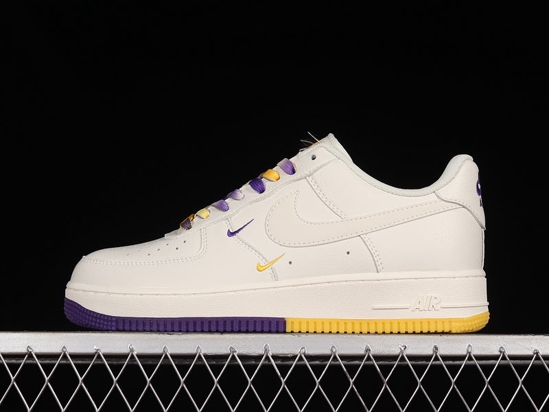 NikeMens Air force 1 AF1 low - purple/yellow