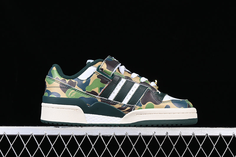 AdidasUnisex BAPE x Forum Low 84 -30th Anniversary - Green Camo