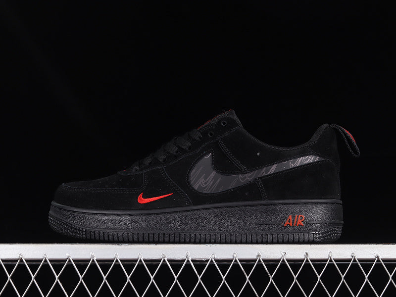 NikeMens Air Force 1 AF1 - Utility Crimson Black