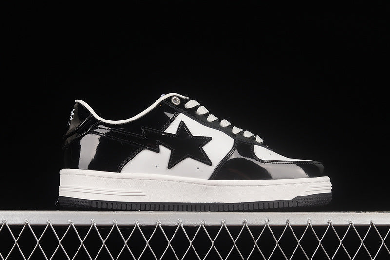 A Bathing Ape Bapesta Low - Black/White