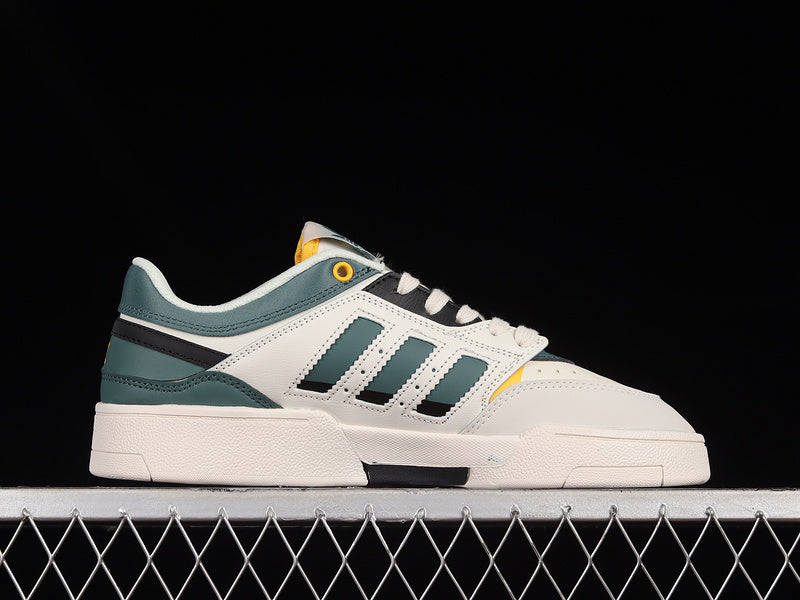 adidasMens Drop Step Low - White Tech Emerald