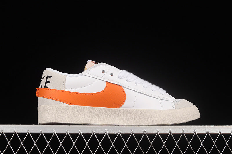 NikeMens Blazer Low 77 Jumbo - White/Orange