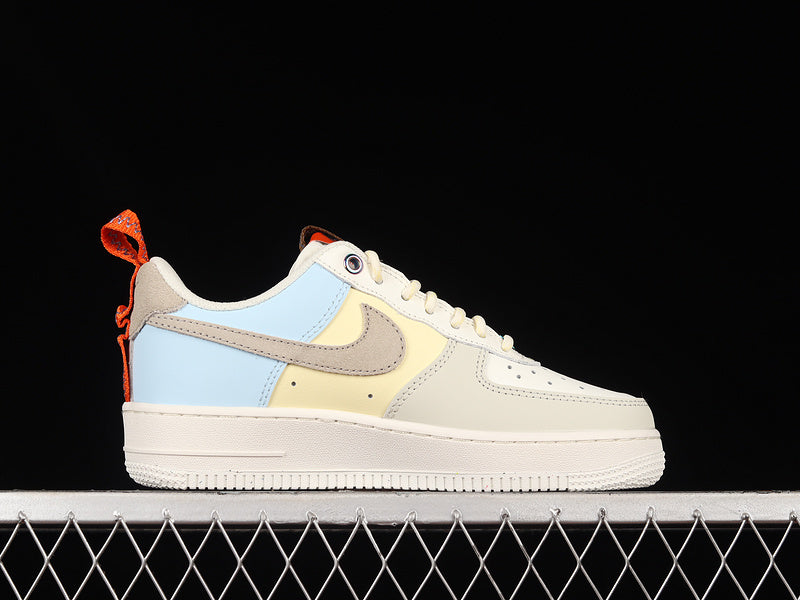 NikeUnisex Air Force 1 AF1 Ehite - Sail and lime