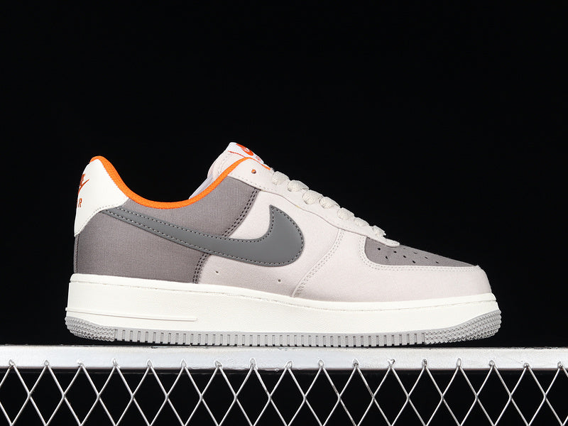 NikeUnisex Air Force 1 AF1 - Grey/Orange