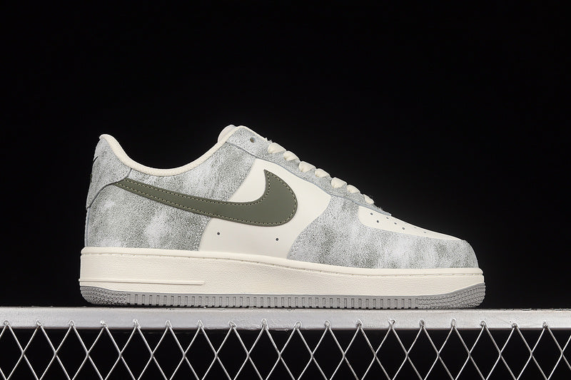 NikeUnisex Air Force 1 AF1 Low - Beige Army Green