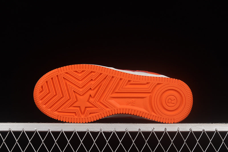A Bathing Ape Bape Sta Patent - Orange/White