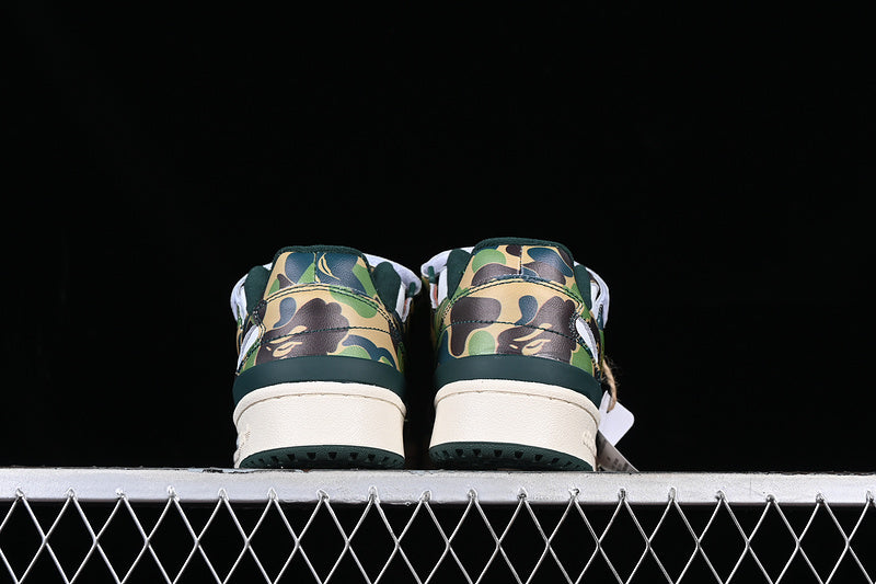 AdidasUnisex BAPE x Forum Low 84 -30th Anniversary - Green Camo