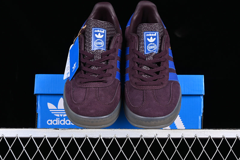 adidasMens Gazelle Indoor - Maroon Blue