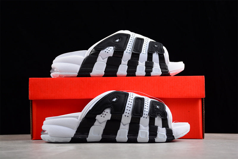 NikeUnisex Air More Uptempo Slide - White/Black