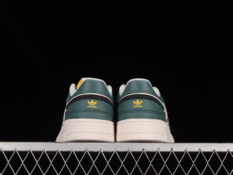 adidasMens Drop Step Low - White Tech Emerald
