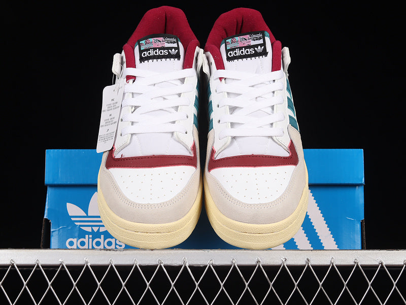 adidasMens Forum Low - Teal Burgundy