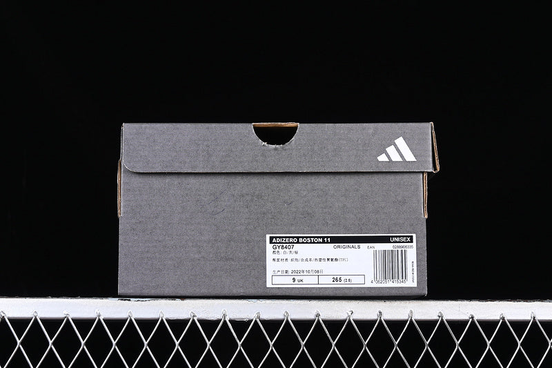 adidasMens Adizero Boston 11 - White/Green