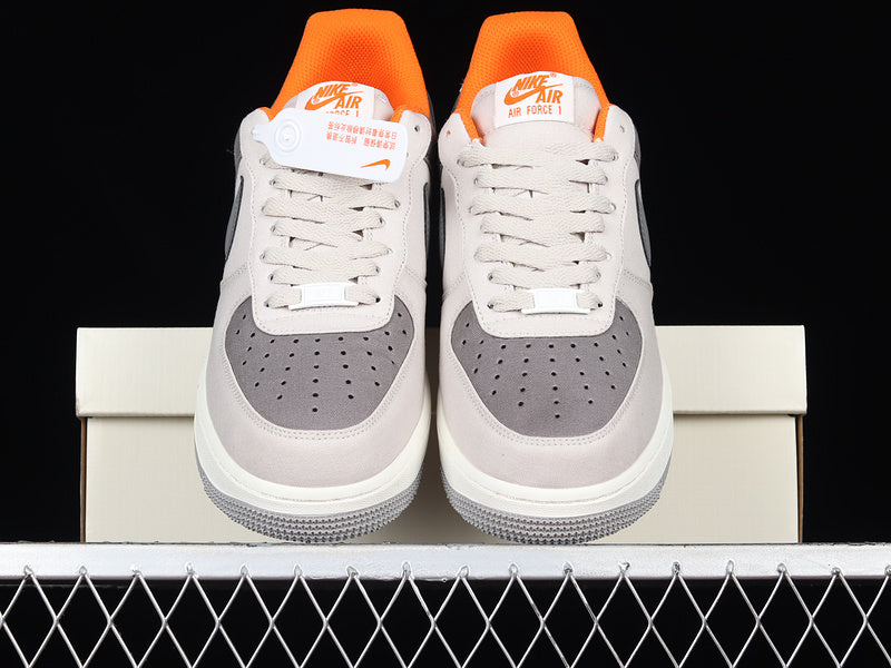 NikeUnisex Air Force 1 AF1 - Grey/Orange