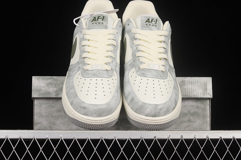 NikeUnisex Air Force 1 AF1 Low - Beige Army Green