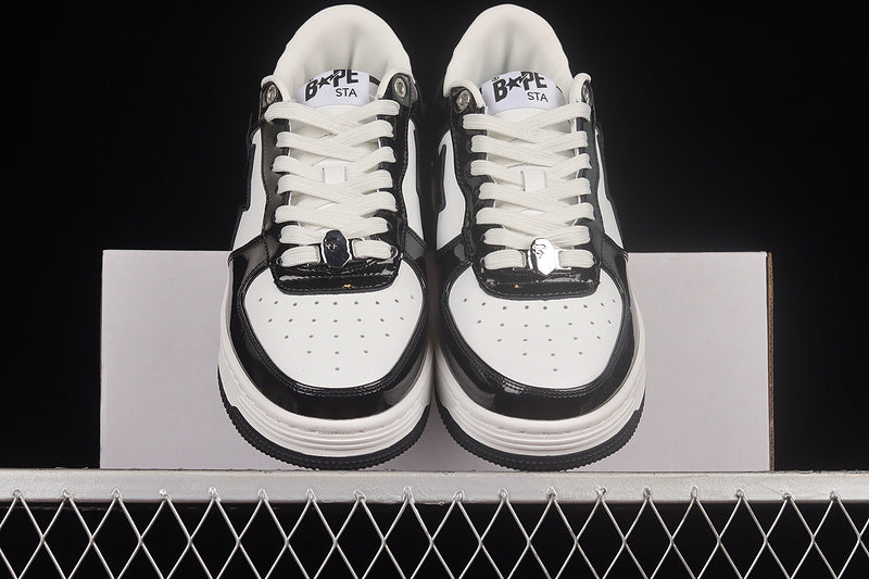 A Bathing Ape Bapesta Low - Black/White