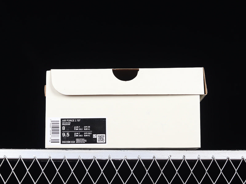 NikeUnisex Air Force 1 AF1 - Grey/Orange