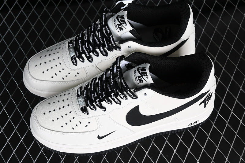 NikeMens Air Force 1 AF1 Low - Black/White