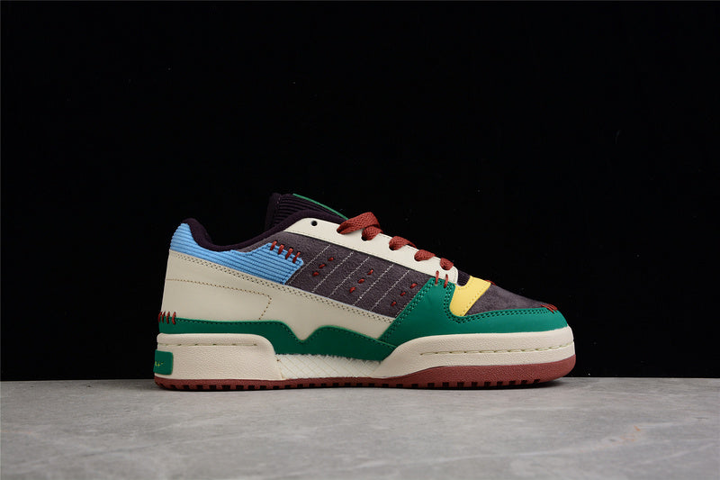 adidasMens Melting sadness forum low- Patchwork/White