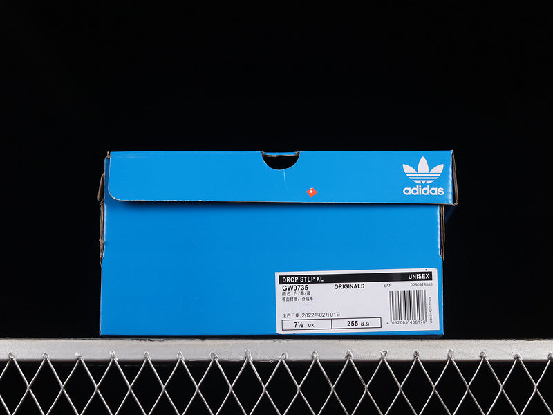 adidasMens Drop Step Low - White Tech Emerald