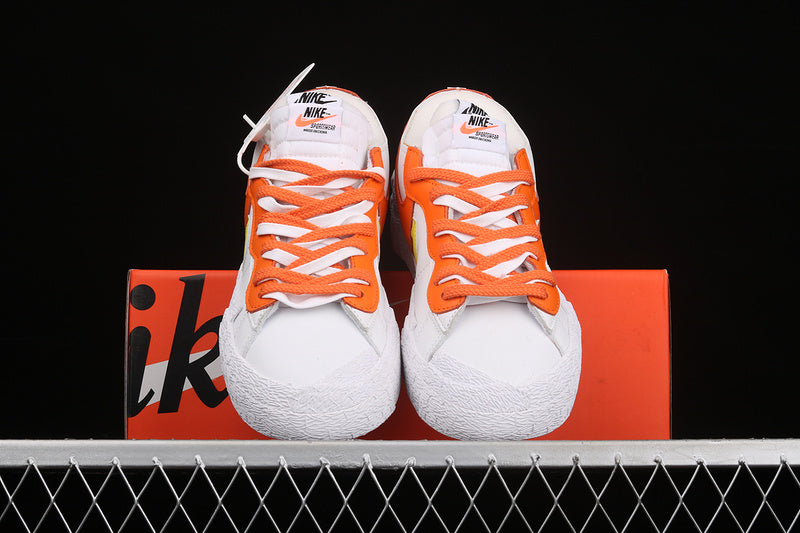NikeMens Blazer Low x Sacai - Magma Orange