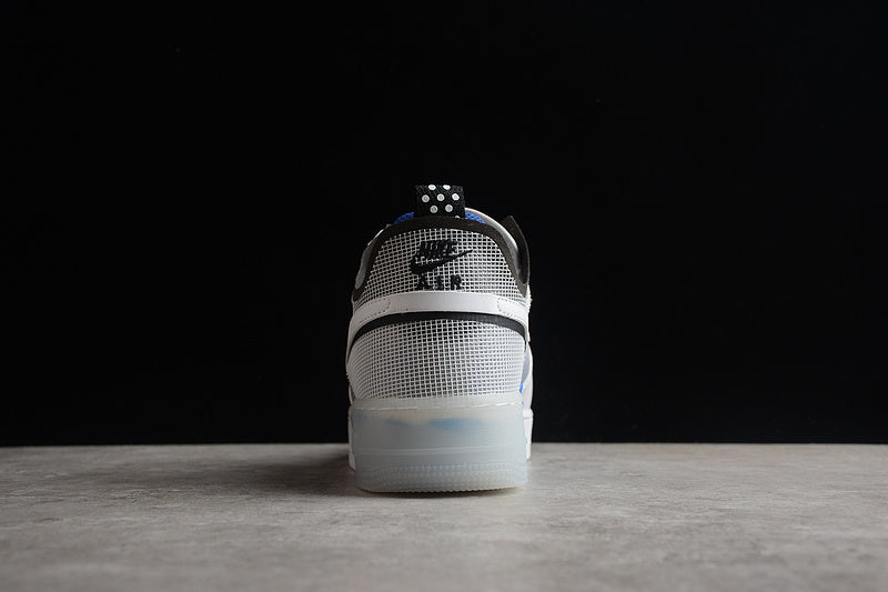 NikeMens Air Force 1 AF1 React - Blue