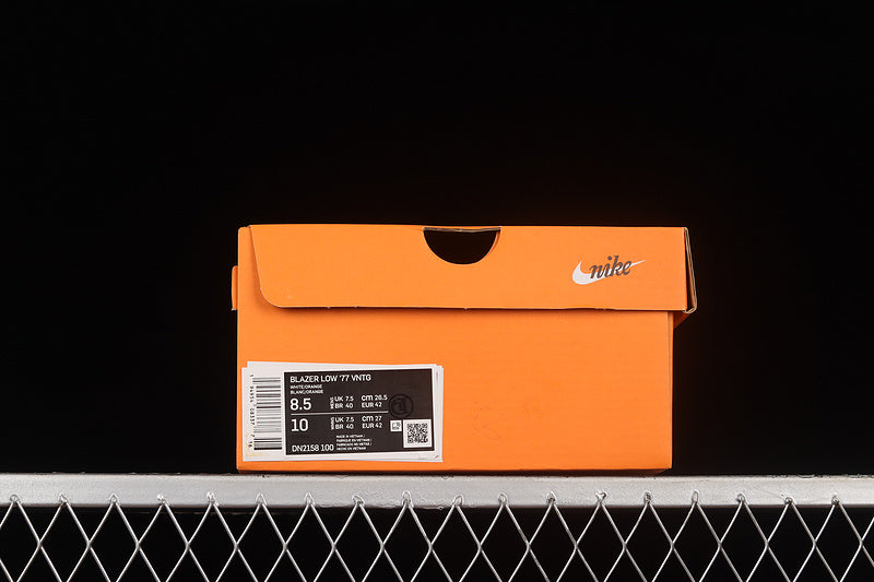 NikeMens Blazer Low 77 Jumbo - White/Orange