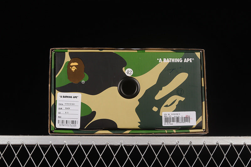 A Bathing Ape Bapesta Low - Black/White