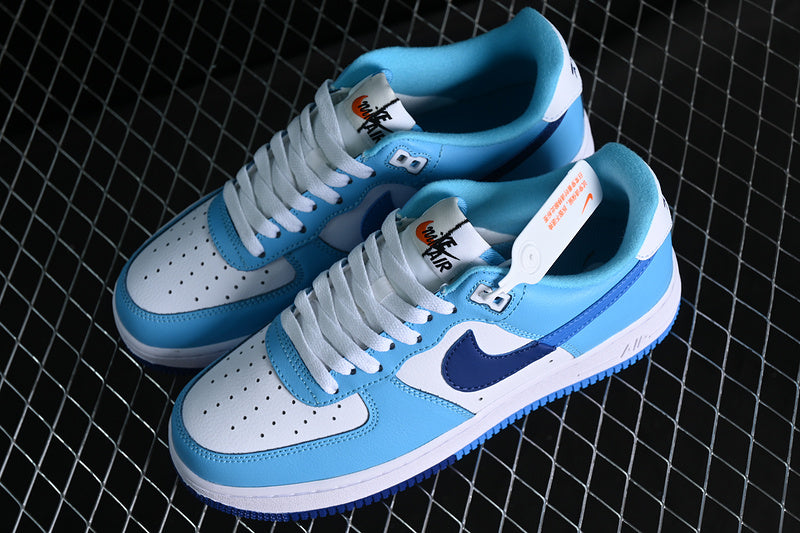 NikeMens Air Force 1 Split Light - Photo Blue