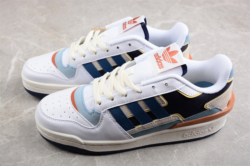 adidasMens Forum Exhibit Low 2 - White/Blue
