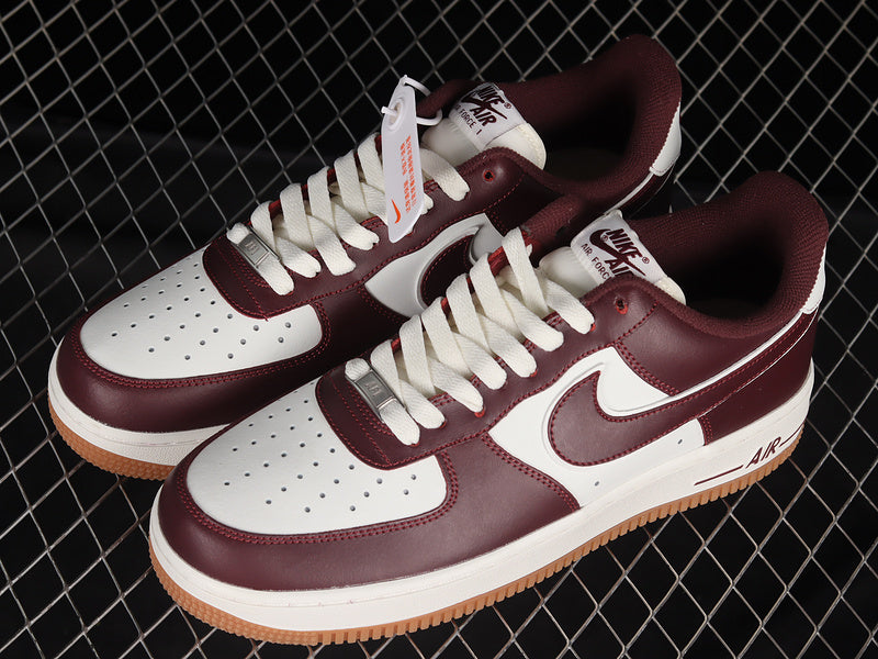 NikeUnisex Air Force 1 AF1 Low - College Pack Night Maroon