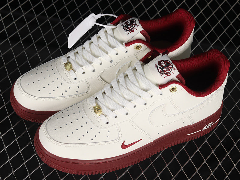 NikeUnisex Air Force 1 AF1 Low 40th Anniversary Edition - Sail Team Red