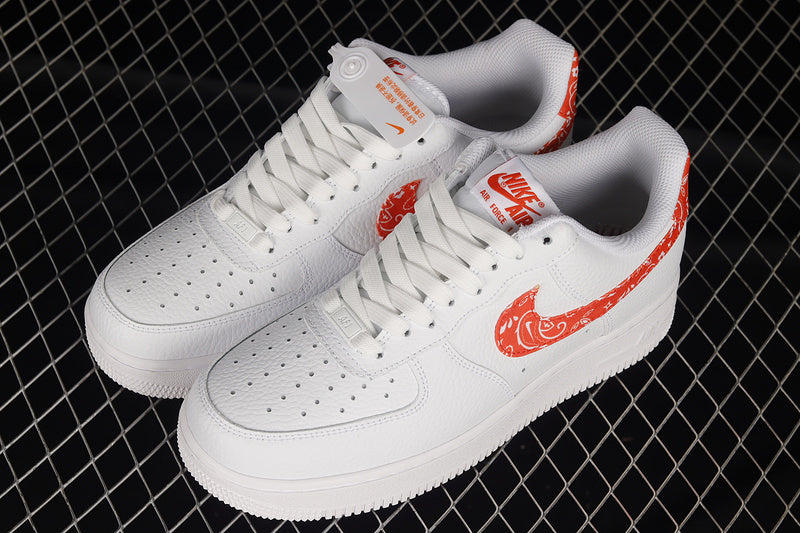 NikeUnisex Air Force 1 AF1 Low - Orange Paisley