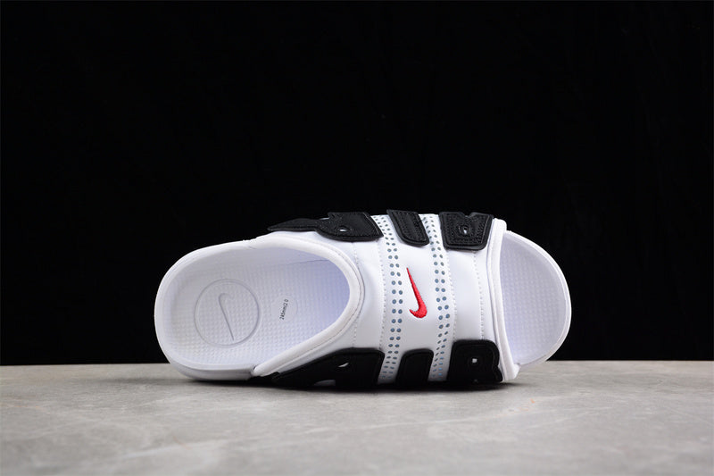 NikeMens Air More Uptempo Slide - White/Black