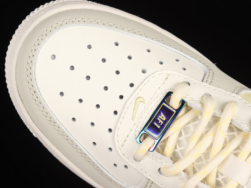 NikeUnisex Air Force 1 AF1 Ehite - Sail and lime