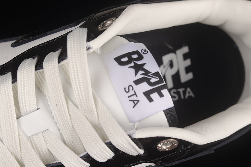 A Bathing Ape Bapesta Low - Black/White