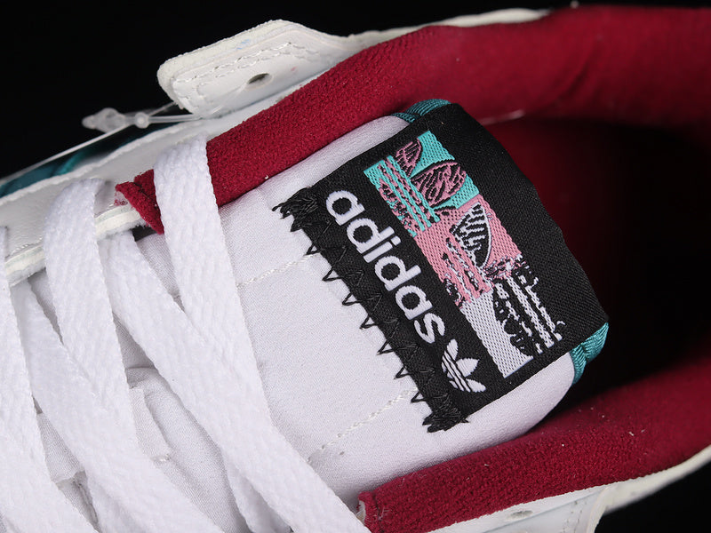 adidasMens Forum Low - Teal Burgundy