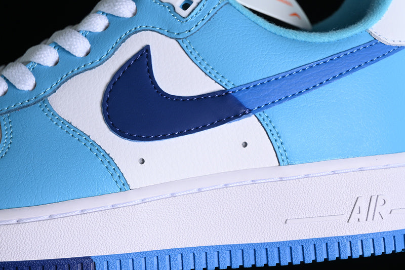 NikeMens Air Force 1 Split Light - Photo Blue