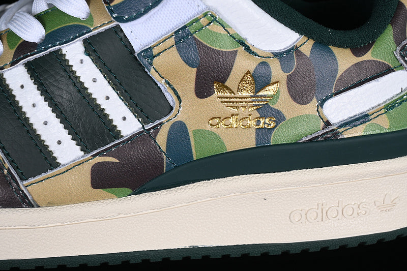 AdidasUnisex BAPE x Forum Low 84 -30th Anniversary - Green Camo
