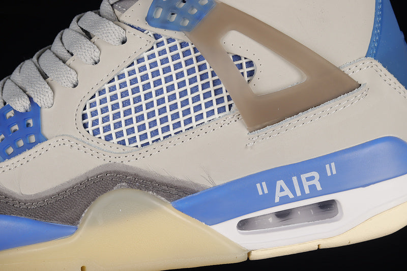 Off-White x Air Jordan 4 AJ4 Retro - Sail