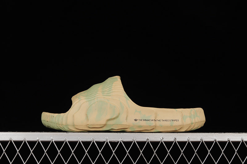 adidasMens Adilette 22 - Sand/Lime Slides