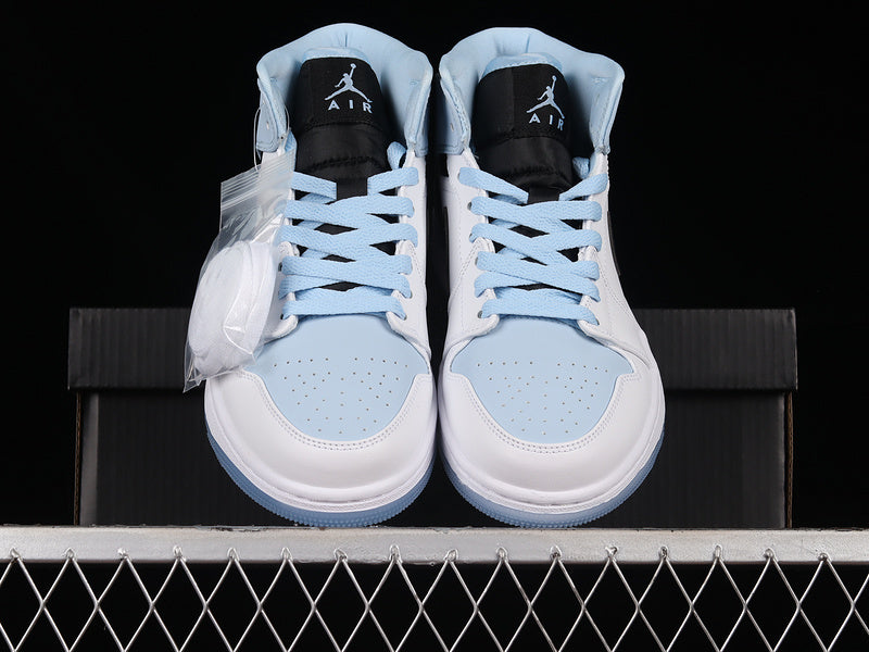 WMNS Air Jordan 1 AJ1 Mid  - Ice Blue