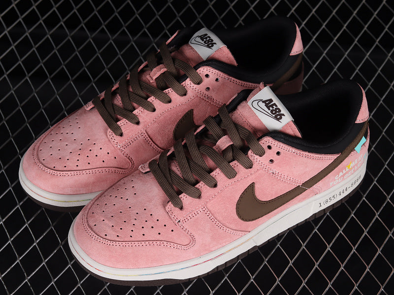 NikeUnisex SB Dunk Low - Pink/Brown